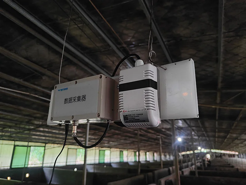 Industrial IoT gateway deployed at a smart pig farm
