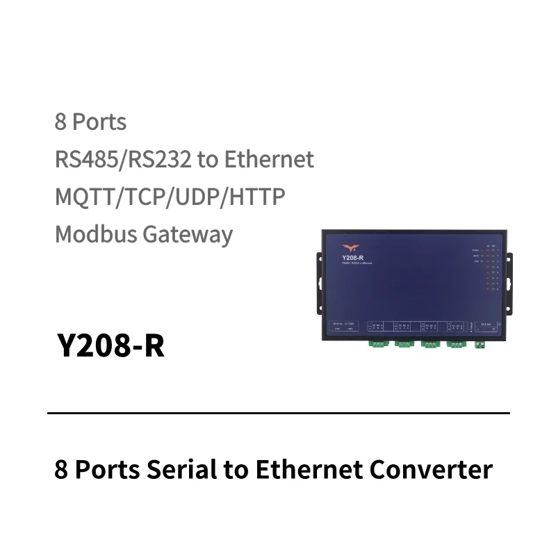 8-port serial to WiFi and Ethernet converter