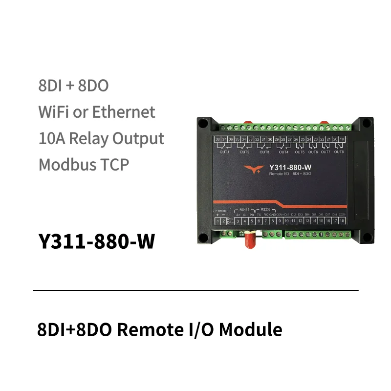 8DI + 8DO remote I/O module