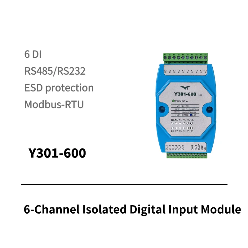 I/O module with 6 digital inputs